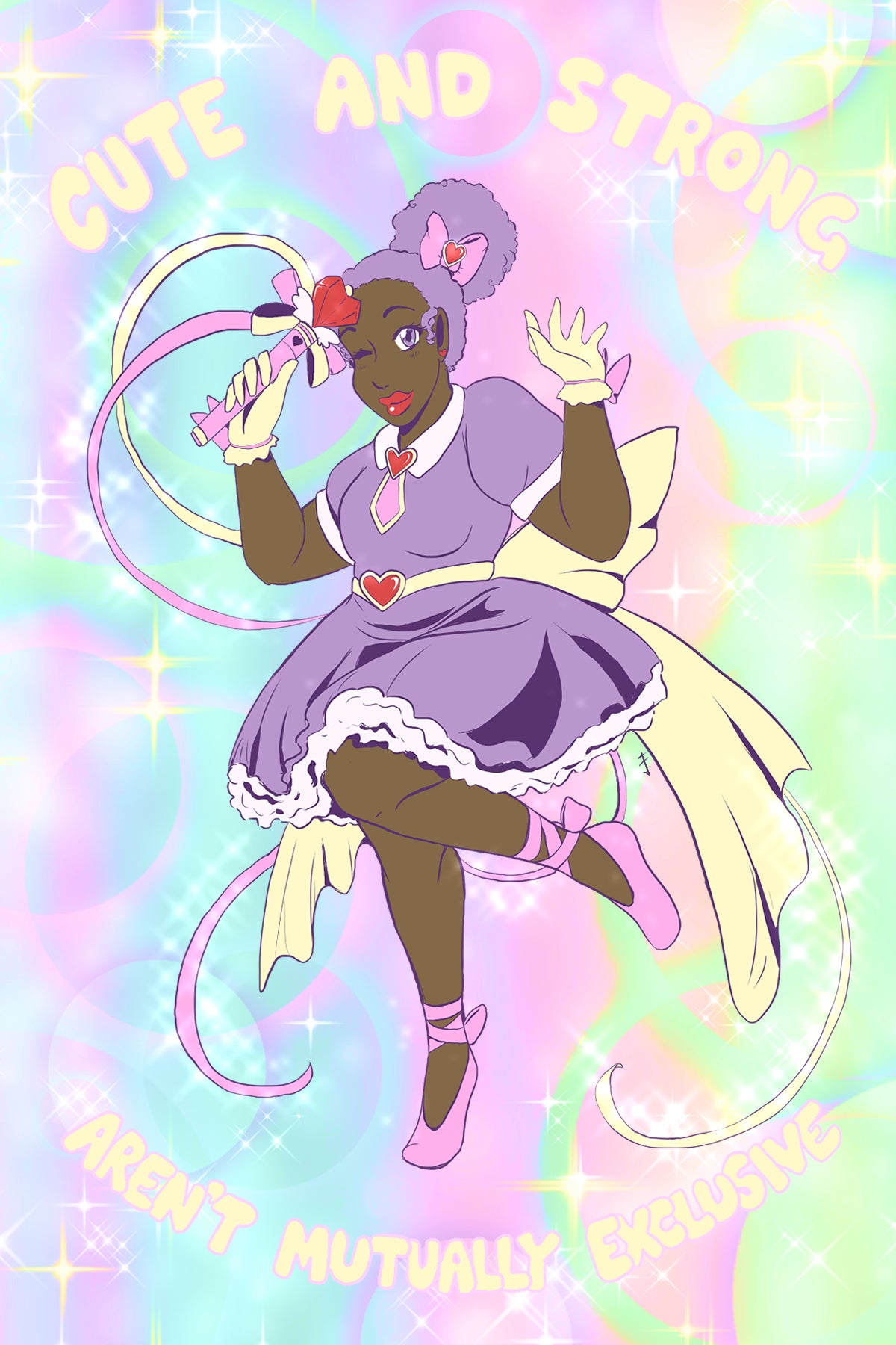 Cute and Strong Postcard Print