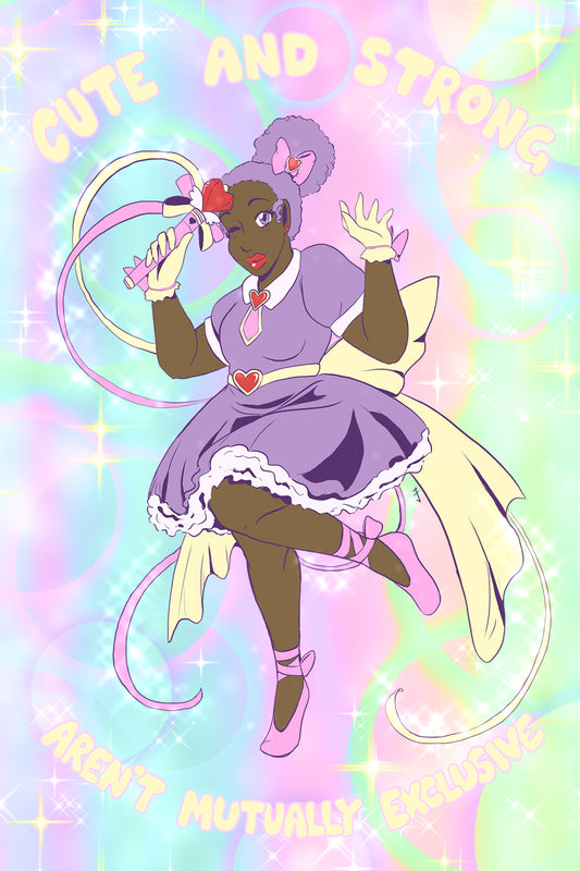 Cute and Strong Postcard Print